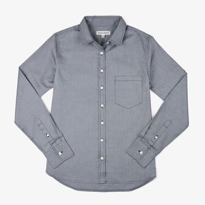 Tradlands 101 Girlfriend Oxford Shirt Charcoal